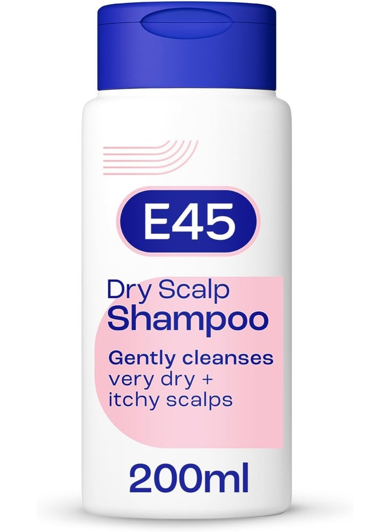E45 Dry Scalp Shampoo for Very Dry, Itchy and Flaky Scalp - Anti Dandruff Shampoo with hydrating Vitamin B5 – Free from fragrance, soap and perfume 200ml - Image 1